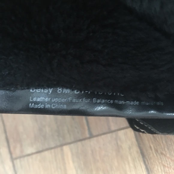 Black Suede Women's Boots with Button Detail - Picture 4 of 11